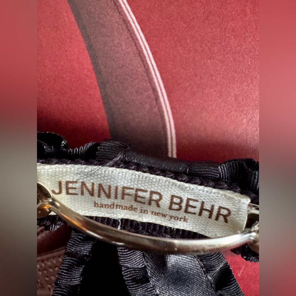 Jennifer Behr *New* Black Scalloped Edges Hair Bow/ Accessory — image 7 of 8